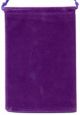 Purple Velour Dice Pouch (large)